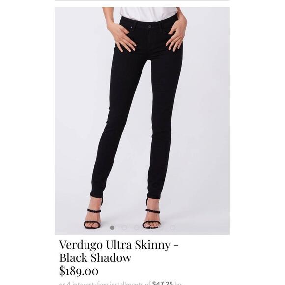 PAIGE Denim - Paige Verdugo Ultra Skinny Jeans size 26